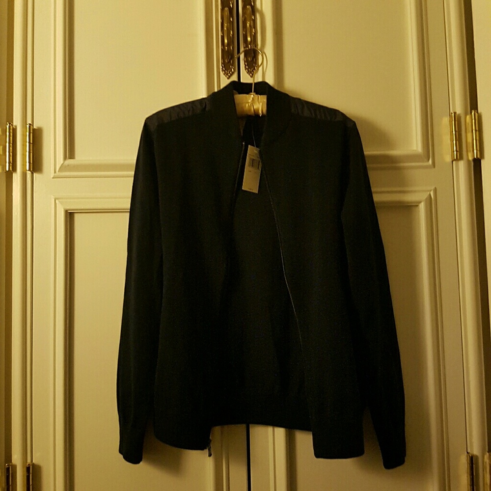 Nwt Michael Kors navy blue sweater jacket